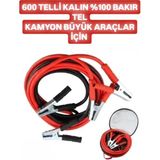 SELTEL 3000 Amper Kalın Akü Takviye Kablosu 2.30 Metre Kalın %100 Bakır