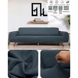 Seltenet Mikropetek Likrali Tek Kişilik Koltuk Kılıfı Streç Lastıklı Berjer Çekyat Kanepe Örtüsü - 180 x 230 cm - Antrasit