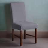 Seltenet Tuğla Desen Sandalye Kılıfı Yıkanabilir Likralı Esnek Lastikli Sandalye Örtüsü - 35 x 55 cm - Antrasit