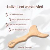 Selülit Giderici Ahşap Lenf Drenaj Masaj Aleti %100 Doğal