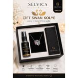 Selvica 316L Çelik Swan Kuğu Kolye Ve 316L Çelik Takı Temizleme Losyon Seti | 316L Çelik Takı Temizleme Losyonlu Kolye Seti | Sevgiliye Hediye Seti