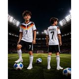 Selvira Almanya Havertz 7 Numara Çocuk Futbol Forması - 5 - 6 Yaş - Beyaz