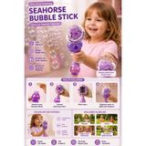 Selvira One Click Foaming Denizatı Bubble Stick Çocuk Köpük Oyuncağı Işıklı Müzikli Otomatik Baloncuk Makinesi 3+ - Mor