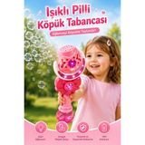 Selvira One Click Foaming Denizatı Bubble Stick Çocuk Köpük Oyuncağı Işıklı Müzikli Otomatik Baloncuk Makinesi 3+ - Pembe