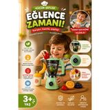 Selvira Oyuncak Blender Seti Çocuk Mutfak Oyuncağı Meyve Sıkacağı Smoothie Makinesi Işıklı Sesli Eğitici Oyuncak 3+ Yaş - Yeşil