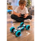 Selvira Uzaktan Kumandalı Twisted Stunt Car 4WD 2.4ghz Şarjlı Akrobatik Rc Araba – 360° Dönen Off Road Drift Oyuncak Araba Çocuk Oyuncağı - Turkuaz