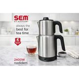 Sem 2400W Çaycı Sem Elektrikli Semaver Paslanmaz Çelik Elektrikli Semaver