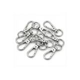 SEM AKSESUAR 1 Cm Yaylı Kanca Nikel (GÜMÜŞ) - Metal Çanta ve Cüzdan Askı Klipsi - 10 ADET