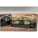 Sem Oyuncak Oyuncak Uzaktan Kumandalı Tank Sesli Işıklı Şarjlı Full Fonksiyon 28 cm - Yeşil