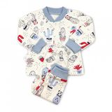 Sema Baby 6-9 Ay Mavi Sleeper Cactus Bebek Pijama Takımı