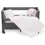 Sema Baby 6 Parça Lüks Park Yatak Bebek Uyku Seti - Pembe Fil - 100 x 200 cm
