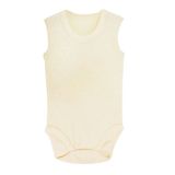 Sema Baby Krem 0-6 Ay Jakarlı Askılı Body