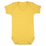 Sema Baby Yarım Kol Sarı Prematüre Çıtçıtlı Badi Penye