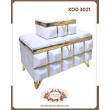 Sema Home Collection Kod 3021 Ikili Nişan Sandığı - Beyaz