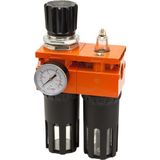 Semakmatic 1" 2li Şartlandırcı - 1" FR + L 2Lİ Şartlandırıcı + Manometre / SMŞ2Lİ01M1350