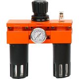 Semakmatic 1/4" Metal Seri F + R + L - 1/4" FRL ( 3'lü Şartlandırıcı + Manometre ) / SMŞ3LÜ14M1850