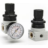 Semakmatic 1/4 Tekno Polimer Seri Şartlandırıcılar - 1/4 Regülatör ( 0 - 2 bar) + manometre / SMŞREG14P0200