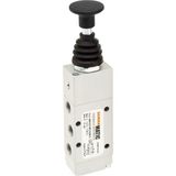 Semakmatic Pnömatik 1/8" Mekanik Kumandalı Itme-Çekme Valf - 5/2 - 1/8" İTME-ÇEKME VALF / SMV5218İÇ00M00