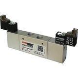 Semakmatic Pnömatik 1/8 Standart Bobinli ( Solenoid ) Valfler 24V Dc - 5/3 - 1/8" ÇİFT BOBİN AÇIK MERKEZ / SMG5318ÇB00MAM