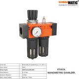 Semakmatic Pnömatik 2'li Şartlandırıcı 1 1/4" - 1 1/2" Fr + L - 1 1/2" FR + L / SMY2LI112M1350