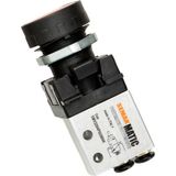 Semakmatic Pnömatik 4 mm Butonlu Valfler - 3/2 - 4 mm Mini Valf Basma Buton / SMVBU00000BASM