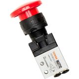 Semakmatic Pnömatik 4 mm Butonlu Valfler - 3/2 - 4 mm Mini Valf Mantar Buton / SMVBU00000MANT