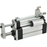 Semakmatic Pnömatik Hidroçek Üniteleri - 40 Çap Hidroçek + Yavaş Valf + Geri Kısma / SMS0400000008HÇ