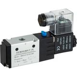 SEMAKMATİK Pnömatik 3/2 - 1/8" Tek Bobin Normalde Kapalı Solenoid Valf - 220v AC