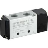 SEMAKMATİK Pnömatik 5/2 - 1/4" Hava Uyarılı Valf - Hava-Yay