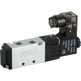 SEMAKMATİK Pnömatik 5/2 - 1/8" Tek Bobin Solenoid Valf - 12v DC