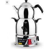 Semaver Çay Makinesi Lines Yonca 4 Litre - Dark Inox