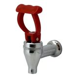 Semaver İle Uyumlu Musluk Göstergesiz, İçten Dişli, Basmalı, Demir, Kırmızı Saplı, Kayalar Kazan Ve Çaycı Musluğu 7,5Cm