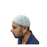 semazen El Örgü Model Namaz Takkesi Beyaz