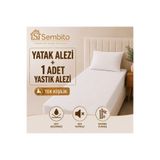 SEMBİTO %100 Bambu Premium Tek Kişilik Alez Seti | SET | 1 Yatak Alezi + 1 Yastık Alezi | Sıvı Geçirmez | Ultra Sessiz
