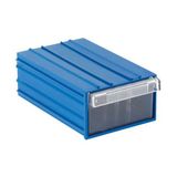 Sembol 105 Plastik Çekmeceli Kutu Mavi Renkli Yerli Üretim 110 x 170 x 65 mm Ölçülerle