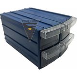 Sembol 114 Plastik Çift Çekmeceli Kutu 155X95X55MM 12 Adet