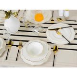 sembol Adler Gold Bone China 24 Parça Yemek Takımı