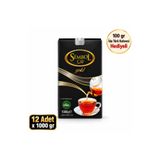 Sembol Çay 1 Koli Sembol Gold Siyah Çay 1 kg & 1000 gram 12 Adet – Özel Harman, Yoğun Aroma ve Geleneksel Lezzet, Ekonomik Büyük Boy Çay Paketi