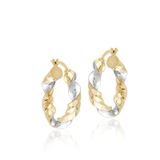 Sembol Gold 14 Ayar 2,5 cm Burma Altın Halka Küpe