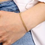 Sembol Gold 14 Ayar 3 mm Nonna Altın Bileklik