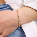 Sembol Gold 14 Ayar 4 mm Kuş Gözü Altın Bileklik