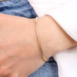 Sembol Gold 14 Ayar Altın 2 mm Balık Sırtı Bileklik