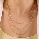 Sembol Gold 14 Ayar Altın 45 cm 2.0 mm Singapur Zincir