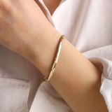 Sembol Gold 14 Ayar Altın 5 mm Balıksırtı Bileklik