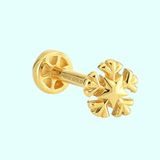 Sembol Gold 14 Ayar Altın Kartanesi Tragus Piercing