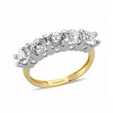 Sembol Gold 14 Ayar Altın Swarovski Taşlı 5 Taş Yüzük