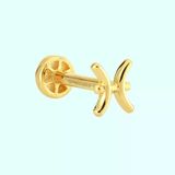 Sembol Gold 14 Ayar Balık Burcu Altın Tragus Piercing