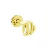 Sembol Gold 14 Ayar Başak Burcu Altın Tragus Piercing