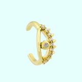 Sembol Gold 14 Ayar Earcuff Göz Altın Kıkırdak Küpe