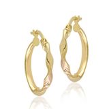 Sembol Gold 14 Ayar Tek Burma 2,0 cm Altın Halka Küpe